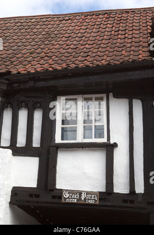 Le grand porche, circa 1450 grand porche Chambre Devizes Banque D'Images