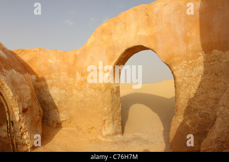 Le décor pour le film Star Wars en Tunisie Banque D'Images