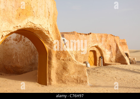 Le décor pour le film Star Wars en Tunisie Banque D'Images