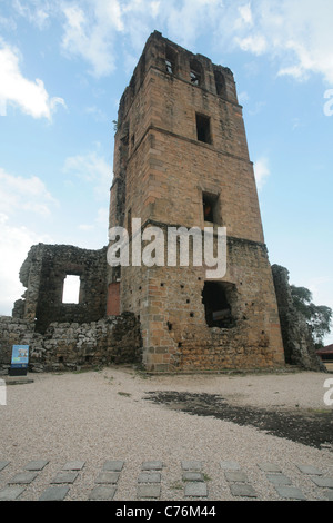 Panama La Vieja ruines à Panama City, un site du patrimoine mondial Banque D'Images