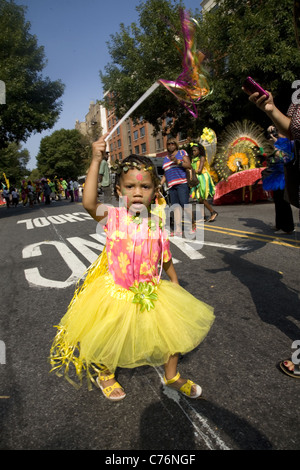 2011 ; West Indian/Caraïbes Kiddies Parade, Crown Heights, Brooklyn, New York. Banque D'Images