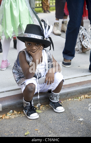 2011 ; West Indian/Caraïbes Kiddies Parade, Crown Heights, Brooklyn, New York. Banque D'Images