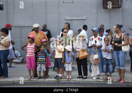 2011 ; West Indian/Caraïbes Kiddies Parade, Crown Heights, Brooklyn, New York. Banque D'Images