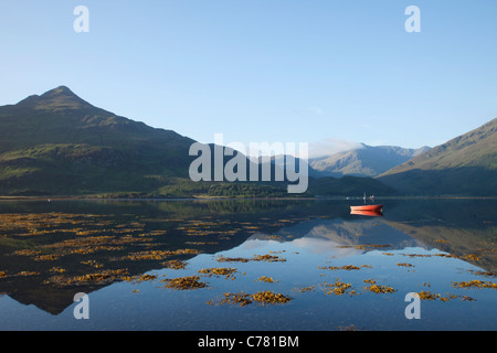 L'Écosse, Highlands, Loch Duich, Invershiel Banque D'Images