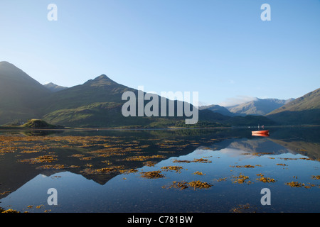 L'Écosse, Highlands, Loch Duich, Invershiel Banque D'Images