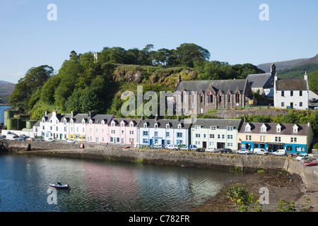 L'Écosse, Hébrides intérieures, à l'île de Skye, Portree Harbour Banque D'Images