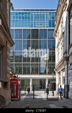 Jardins tabliers des bureaux dans la ville de Londres. Banque D'Images