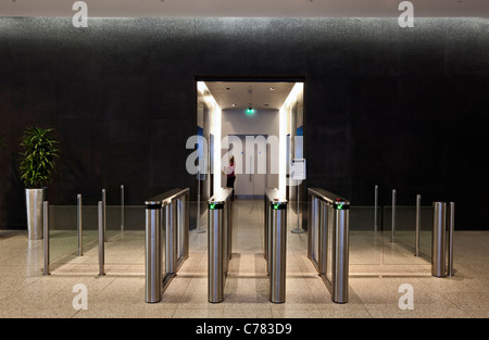 Jardins tabliers des bureaux dans la ville de Londres. Banque D'Images