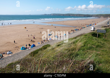 Newgale Plage à Pembrokeshire, Pays de Galles UK Banque D'Images