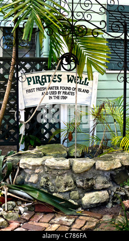 Pirates bien dans Duval Street Key West, le premier puits de l'île Banque D'Images