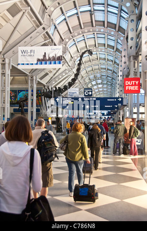 Le Terminal 2 à l'aéroport de Chicago O'Hare Banque D'Images