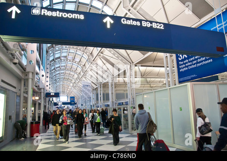 Le Terminal 2 à l'aéroport de Chicago O'Hare Banque D'Images