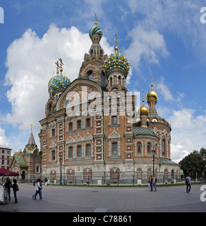 Spas na Krovi Cathédrale, Saint-Pétersbourg, Russie Banque D'Images