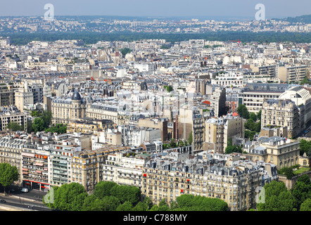 Paris, vue de la Tour Eiffel, France Banque D'Images