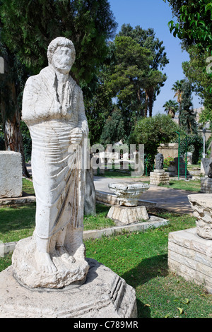 Des statues dans les jardins du Musée National, Damas, Syrie Banque D'Images