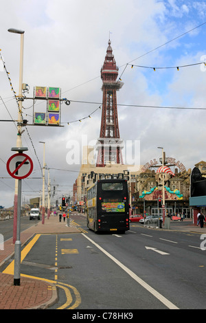 Blackpool, dans le Lancashire en Septembre Banque D'Images