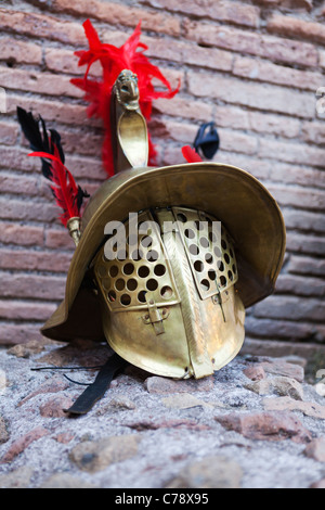 Gladiateurs romains helmet Banque D'Images