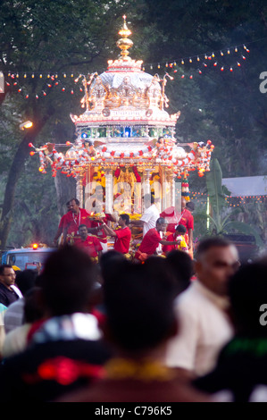 Thaipusam défilé de char à Penang, Malaisie, 2011. Banque D'Images