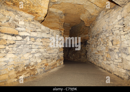 Vieux Catacombes Odessa, Ukraine (XVIII-XX siècle) Banque D'Images