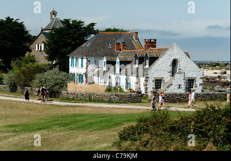 Maison du peintre de marine : Marin Marie (îles Chausey, Manche, Normandie, France). Banque D'Images