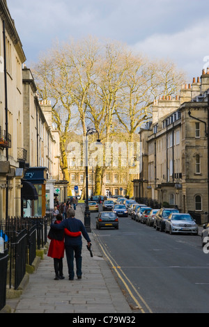 Brock Street, Bath, Somerset, England, UK Banque D'Images