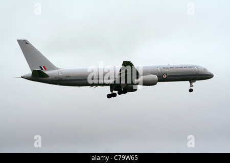 New Zealand Air Force boeing 757 landing Banque D'Images