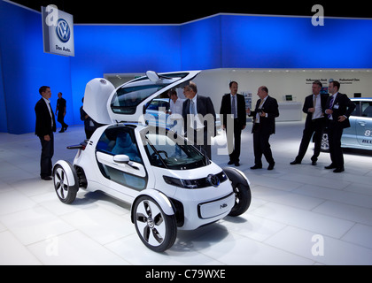 Volkswagen VW e-car Nils sur l'IAA 2011 International Motor Show de Francfort am Main, Allemagne Banque D'Images