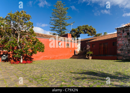 Casa del Vino La Baranda, Musée du Vin, dans une ancienne ferme d'architecture traditionnelle canarienne, El Sauzal, Tenerife, Espagne Banque D'Images