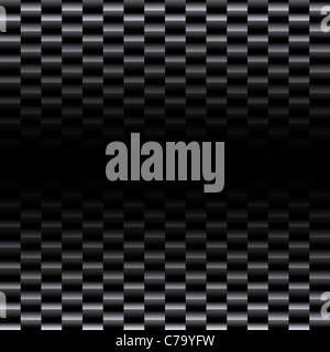 Fibre de carbone tissé noir matériel qui fonctionne très bien comme un modèle. Cette texture 600x600 de manière transparente dans n'importe quelle direction. Banque D'Images