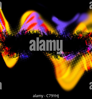 Une mise en page grunge multicolores avec de nombreux copyspace. Banque D'Images