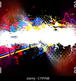 Une texture de fond éclaboussure peinture abstraite avec beaucoup d'espace de copie. Banque D'Images