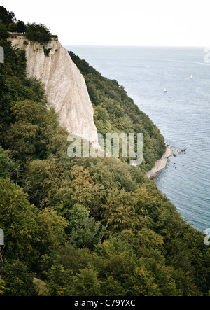 Koenigsstuhl, Président du Roi, les roches du crétacé, falaises de craie, le Parc National de Jasmund, Rügen, Mecklembourg-Poméranie-Occidentale, en allemand Banque D'Images