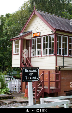 Boîte de signal station à Alston Banque D'Images