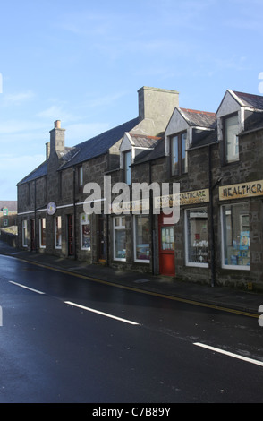 Scène de rue lerwick Shetland Islands ecosse septembre 2011 Banque D'Images