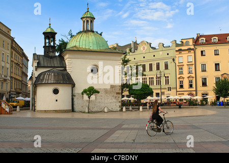 L'église saint Adalbert - l'une des plus anciennes églises de Cracovie, Pologne. Banque D'Images