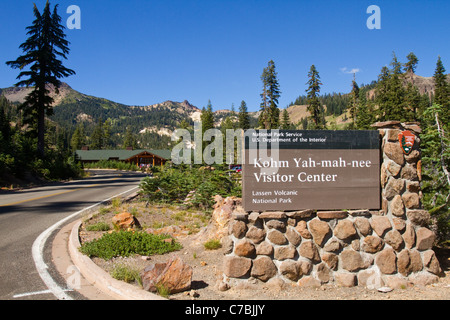 Entrée de Lassen Volcanic National Park California USA Banque D'Images