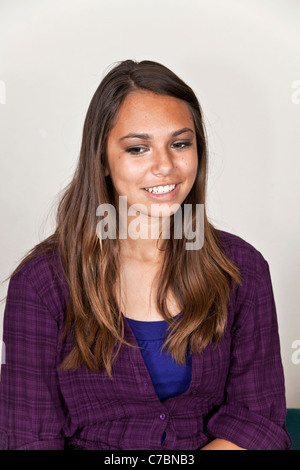 Portrait of Hispanic girl. M. © Myrleen Pearson Banque D'Images