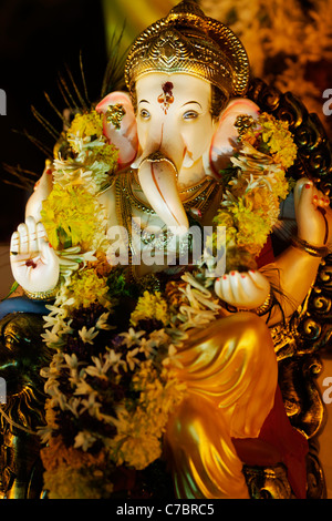 Dieu Ganesha à Ganesh Festival, Inde. Banque D'Images