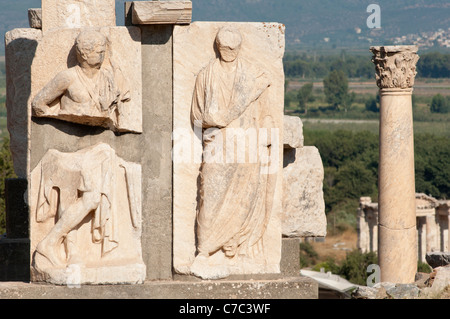 Memmius tombeau à Ephèse, en Turquie. Banque D'Images