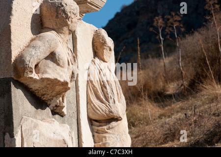 Memmius tombeau à Ephèse, en Turquie. Banque D'Images