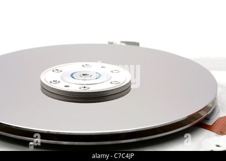 Les plateaux des disques durs. Banque D'Images