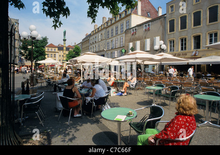 Place Saint Jacques, Metz, Moselle, Lorraine, France Banque D'Images