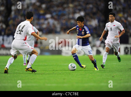 Shinji Kagawa (JPN) joue au cours de la 2014 FIFA World Cup Qualifiers Asie Japon 1-0 La Corée du Nord. Banque D'Images