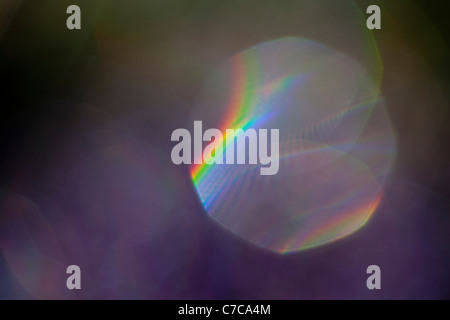 Point lumineux et la dispersion de la lumière Banque D'Images