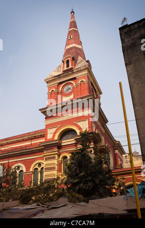 L'Inde, le Bengale occidental, Calcutta, Barabazaar, Canning Road, Moghan Synagogue David Spire Banque D'Images