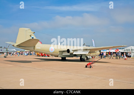 Dernier affichage par RAF Bomber Canberra XH135 au Royal International Air Tattoo Banque D'Images