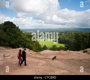 Stormy Point, Alderly Edge, Cheshire (Angleterre) Greater Manchester, Royaume-Uni Banque D'Images