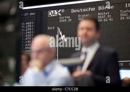 La Bourse de Francfort, Allemagne. Photo:Jeff Gilbert Banque D'Images