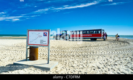 L'sandspit à Grenen près de Skagen, point le plus au nord du Danemark Banque D'Images