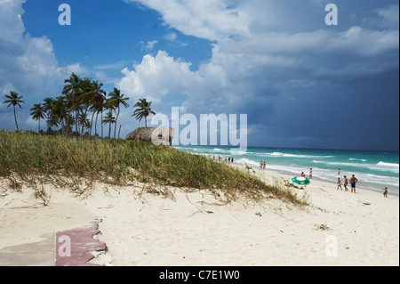 Tropical Beach Cuba Ciudad de la Habana Banque D'Images